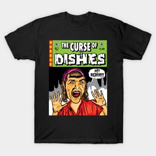 The Curse of the Dishes, Horror Comicbook Cover T-Shirt